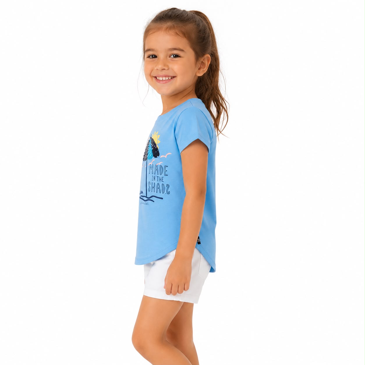 Nautica Girls’ crew neck short-sleeve T-shirt