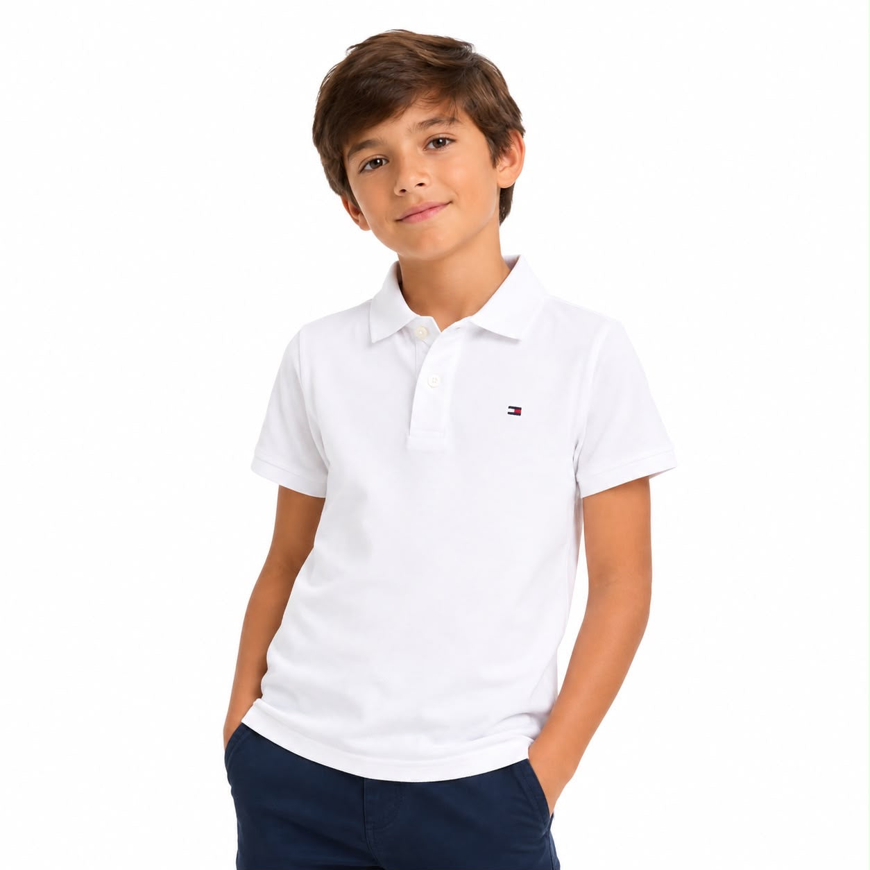 Tommy Hilfiger Kids' Solid Stretch Polo