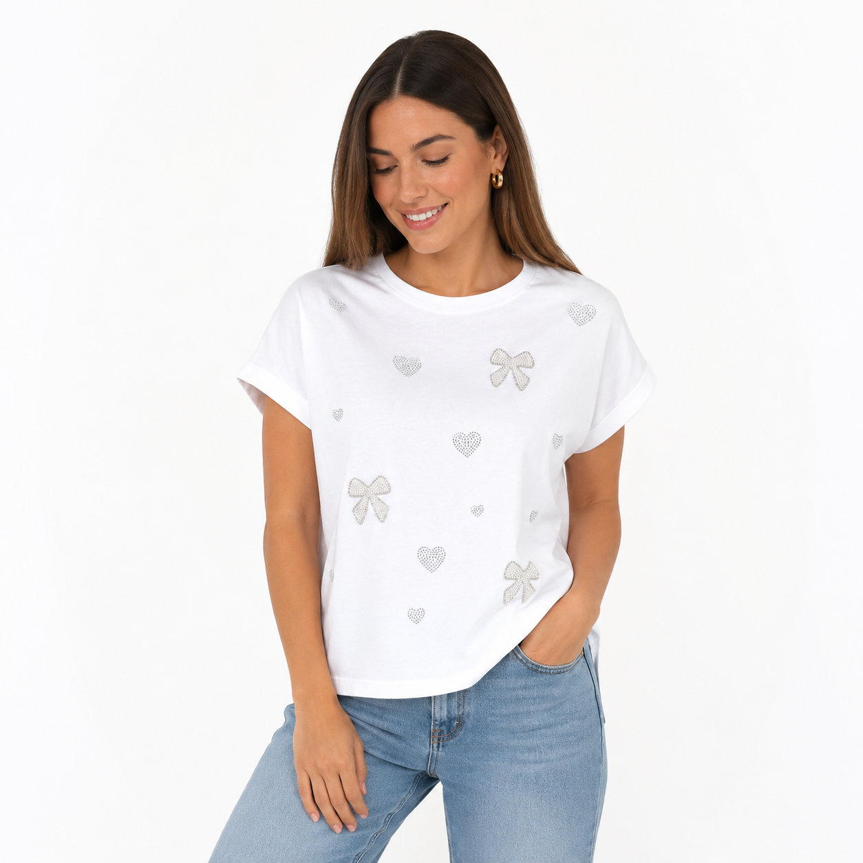Ontwelfth Boxy or relaxed cut with rolled up short sleeves