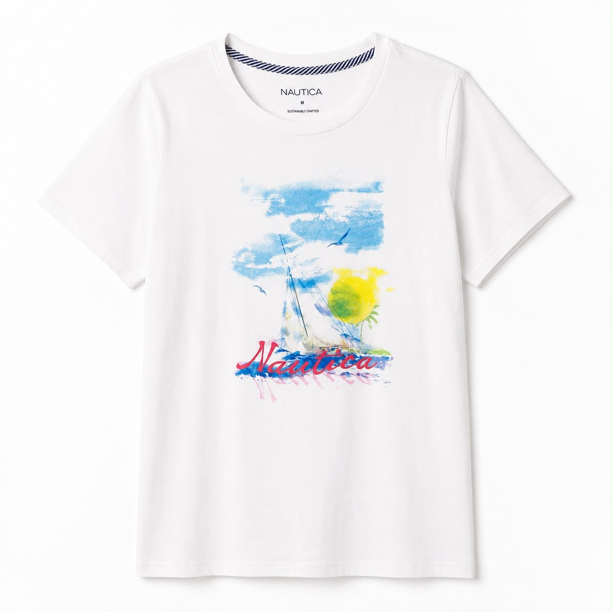 Nautica Sustainably Crafted Ocean Vives Graphic T-Shirt