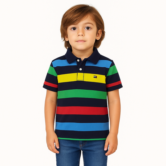 Tommy Hilfiger Boys' Stripe Polo