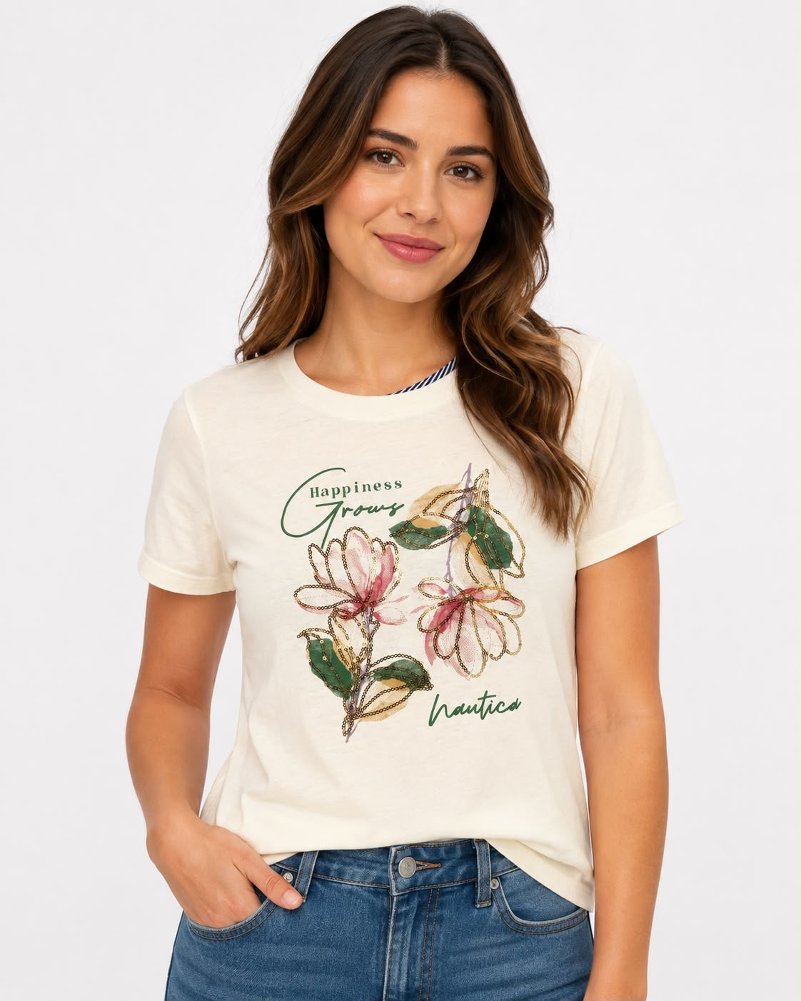NAUTICA-Short-sleeved t-shirt in cream