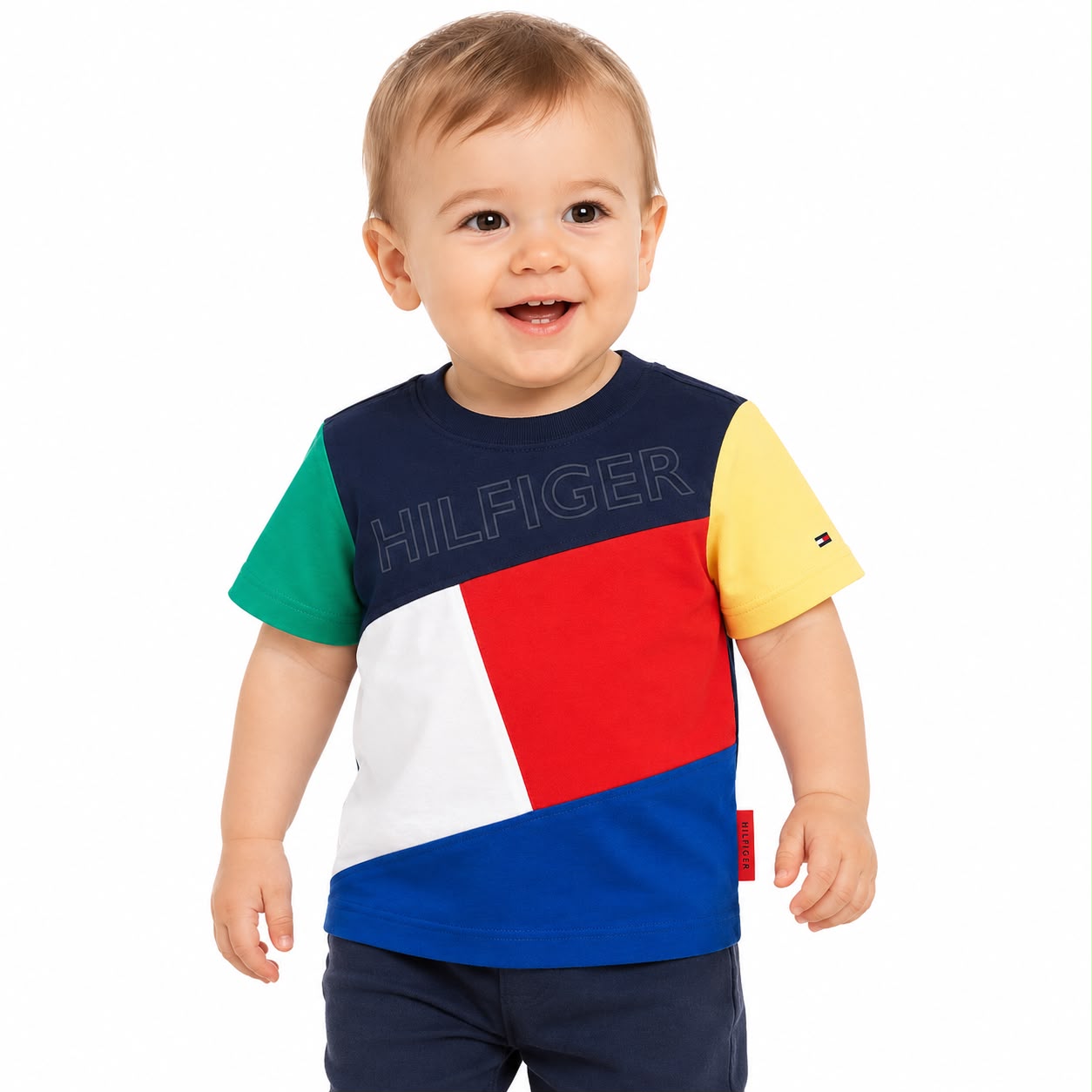 Tommy Hilfiger TOMMY ADAPTIVE Colorblock Flag T-Shirt