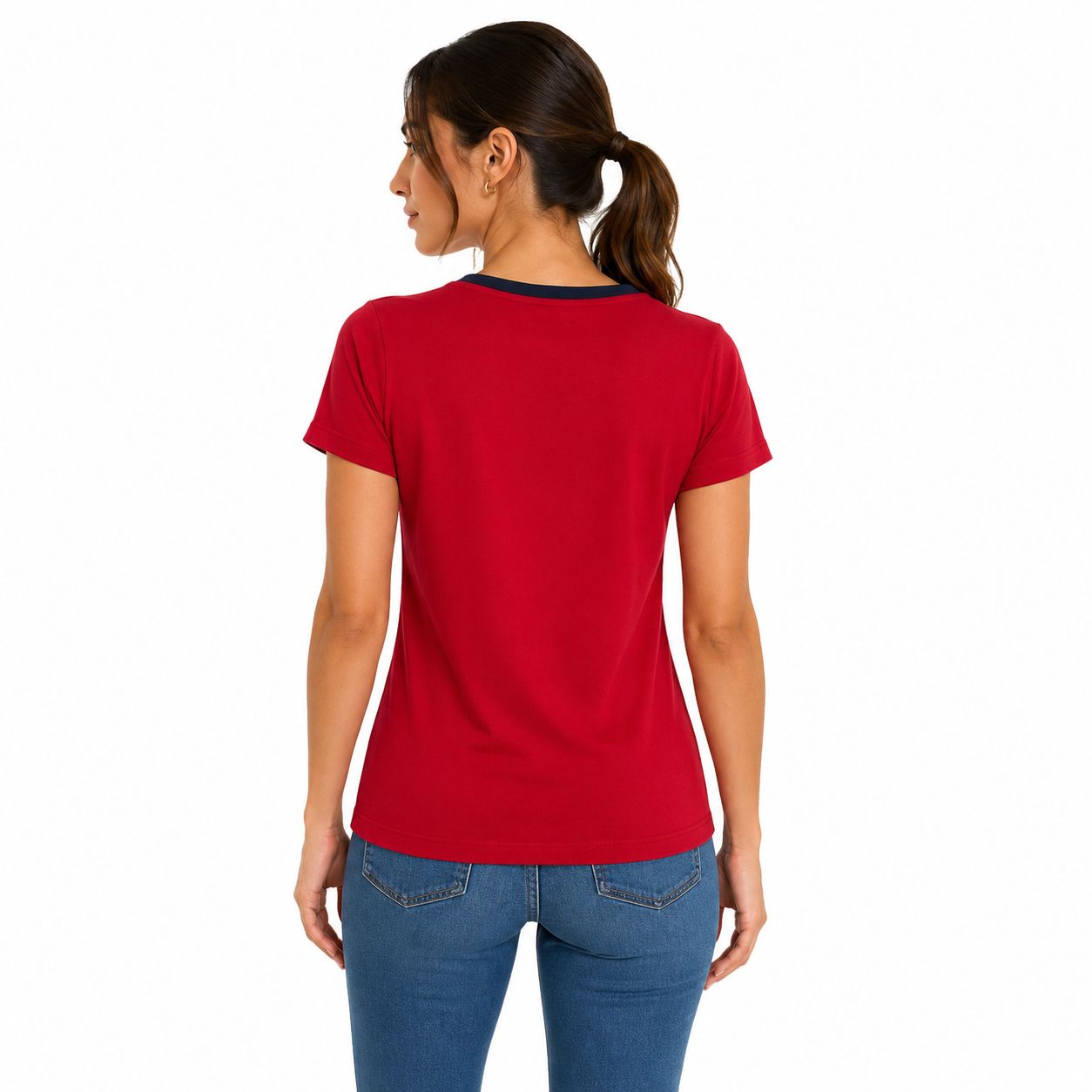 Tommy Hilfiger Women's V-Neck Casual T-Shirt
