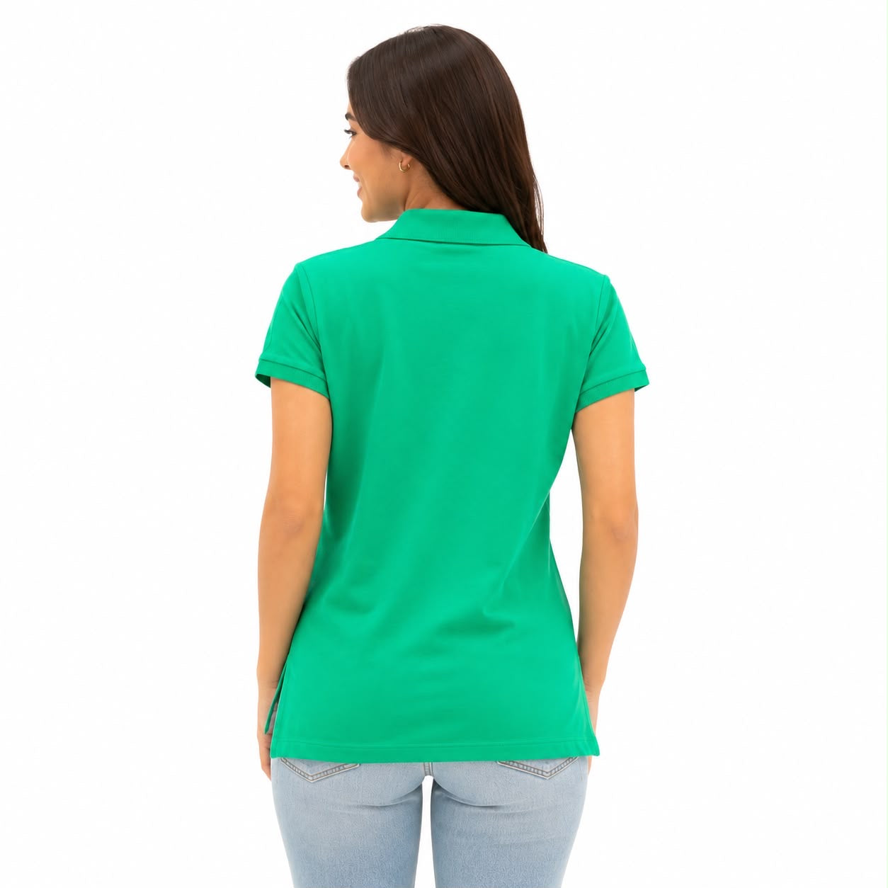 Calvin Klein Jeans Women's Ribbed Short-Sleeve Polo Shirt