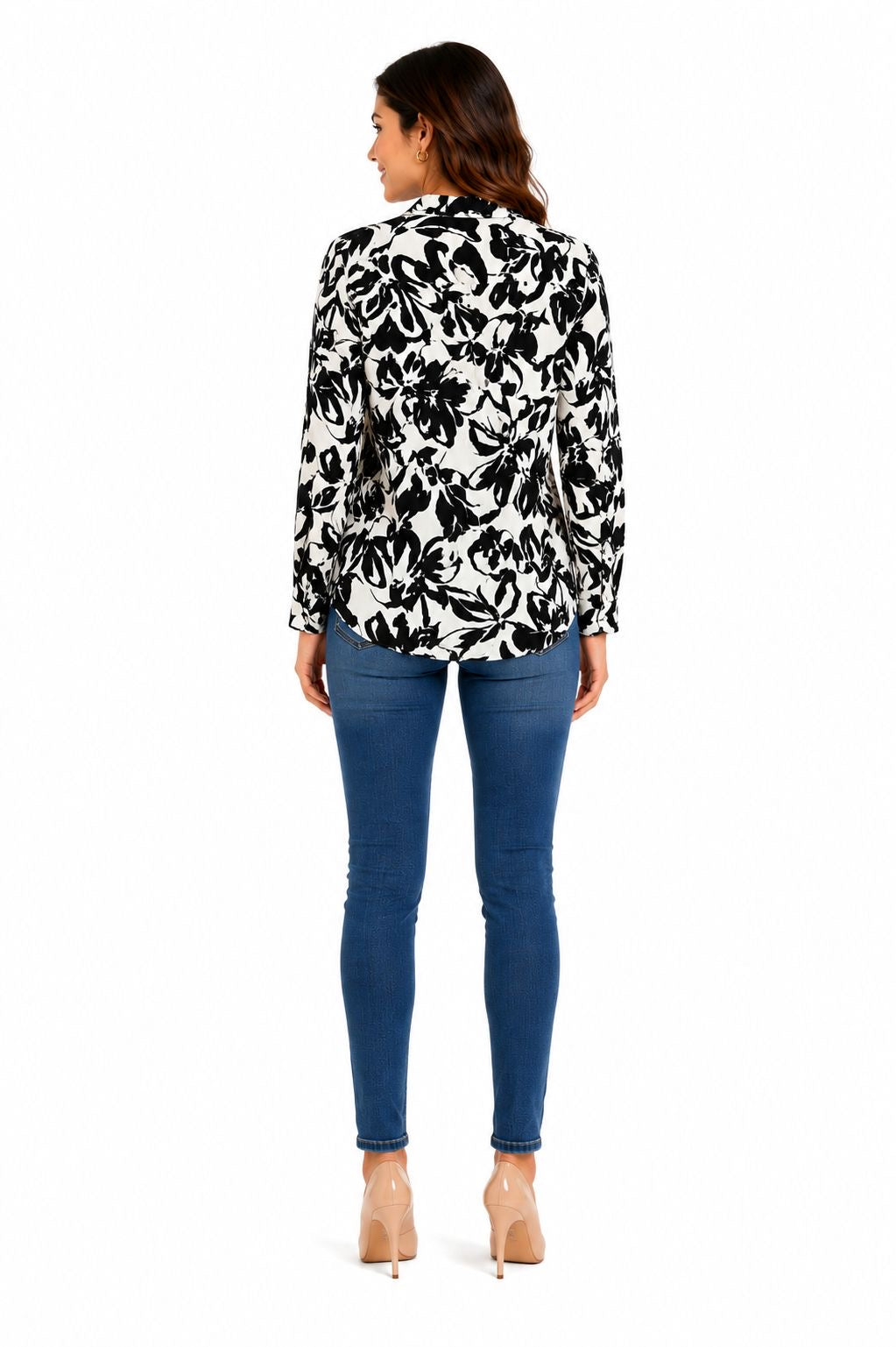 Fred David Floral Motif Women’s Shirt