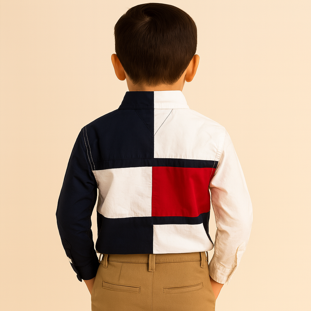 Tommy Hilfiger Toddler and Little Boys Classic Tommy Long Sleeve Shirt