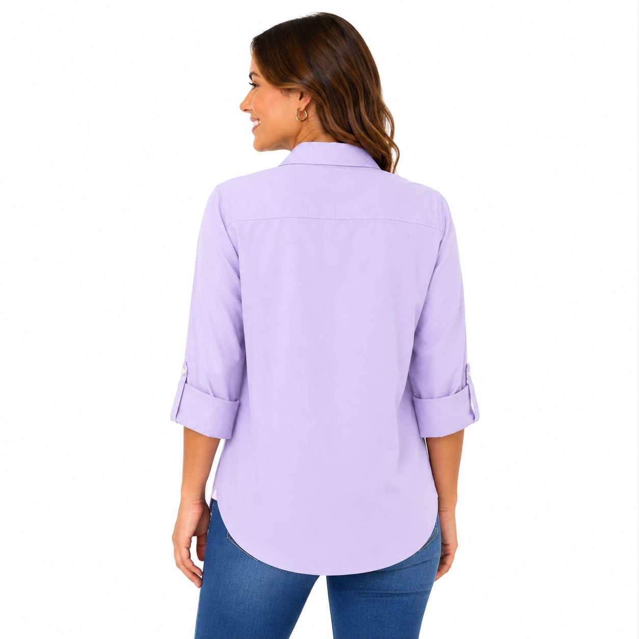 U.S. Polo Assn Lilac Long Sleeve Women's Basic Shirt