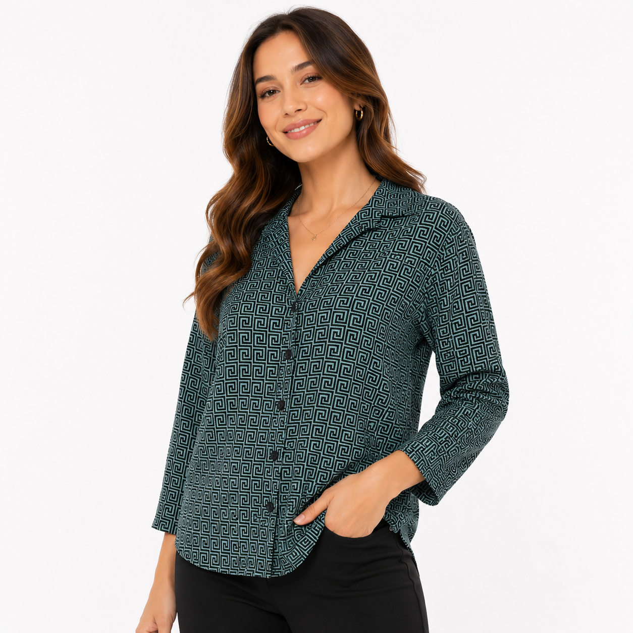 Kim & Cami brand button-down shirt