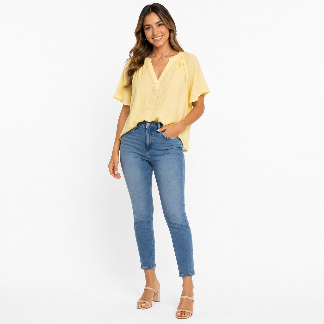 Beachlunchlounge-Yellow blouse from the Beach Lunch Lounge brand