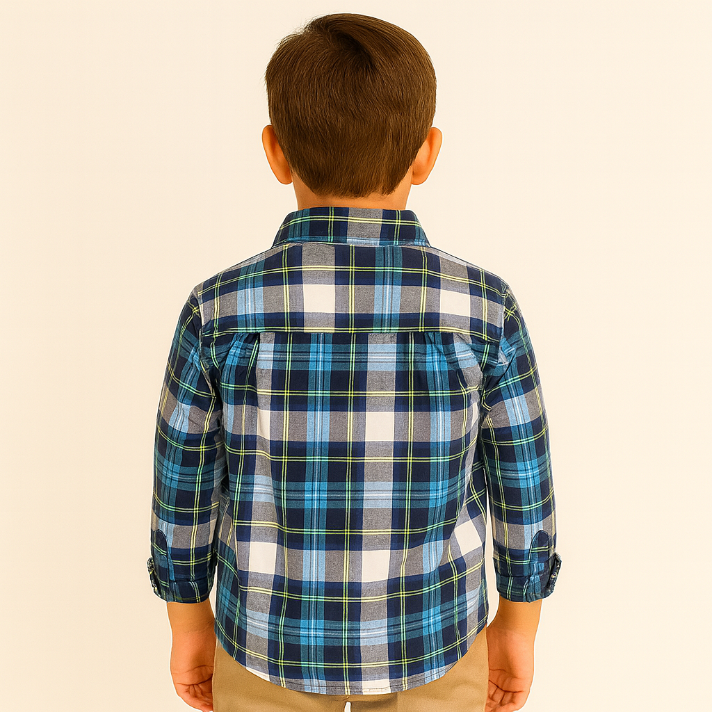 The Children’s Place Baby And Toddler Boys Plaid Poplin Button Up Shirt