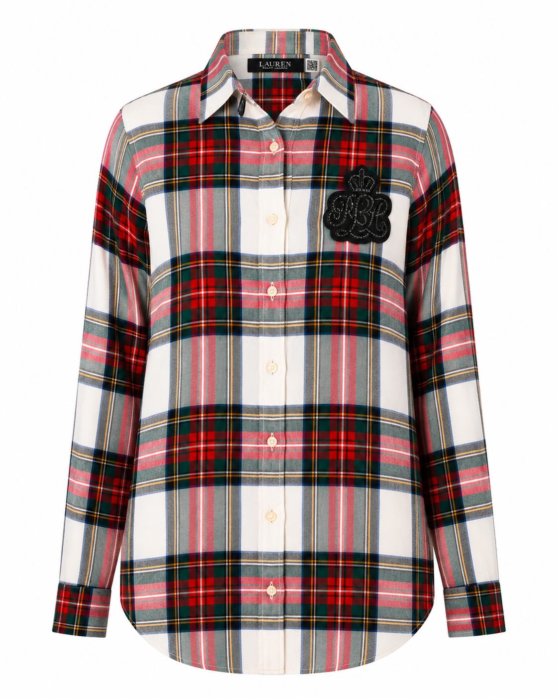 Ralph Lauren Women's Bullion Checked Plaid Twill Shirt
