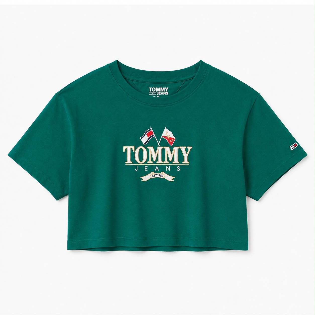 Tommy Hilfiger  Cropped Tommy Flag T-Shirt