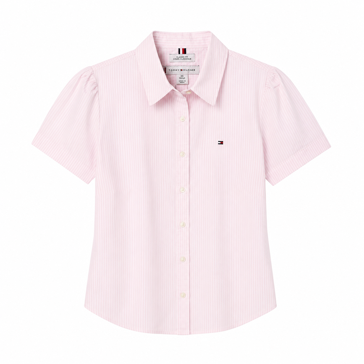 TOMMY HILFIGER-Short-Sleeve Striped Oxford Shirt