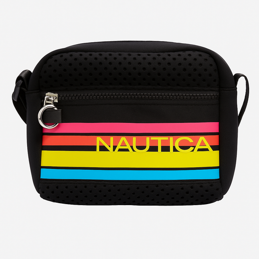 Nautica Jetty logo print camera crossbody