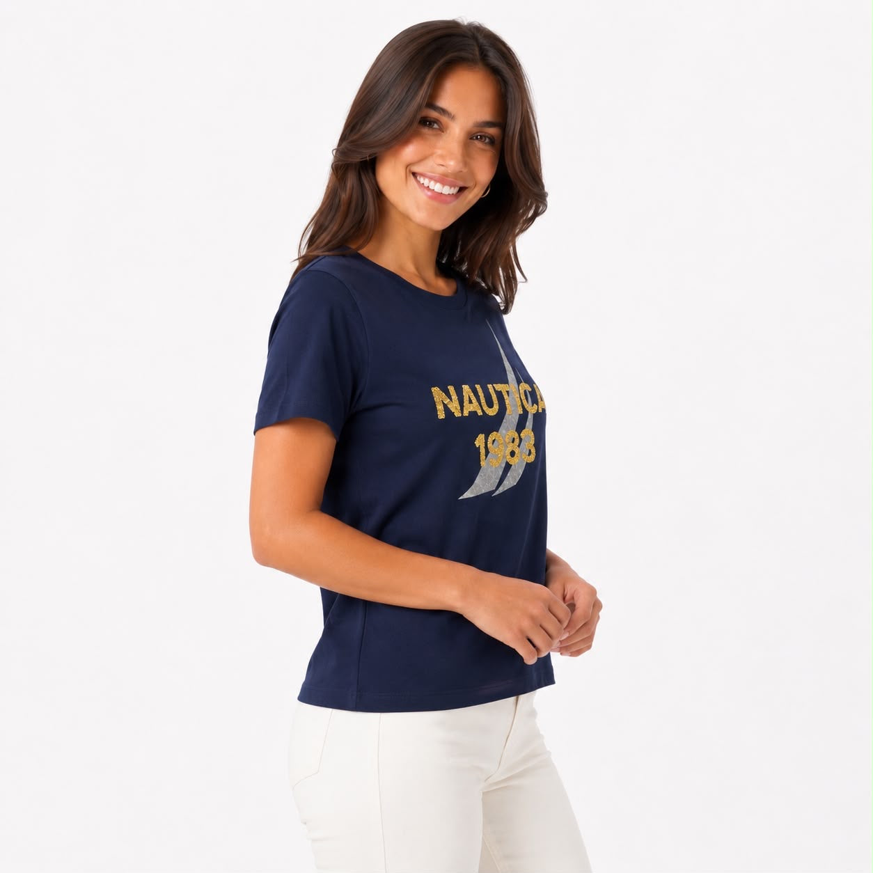 Nautica Sequin Logo T-Shirt