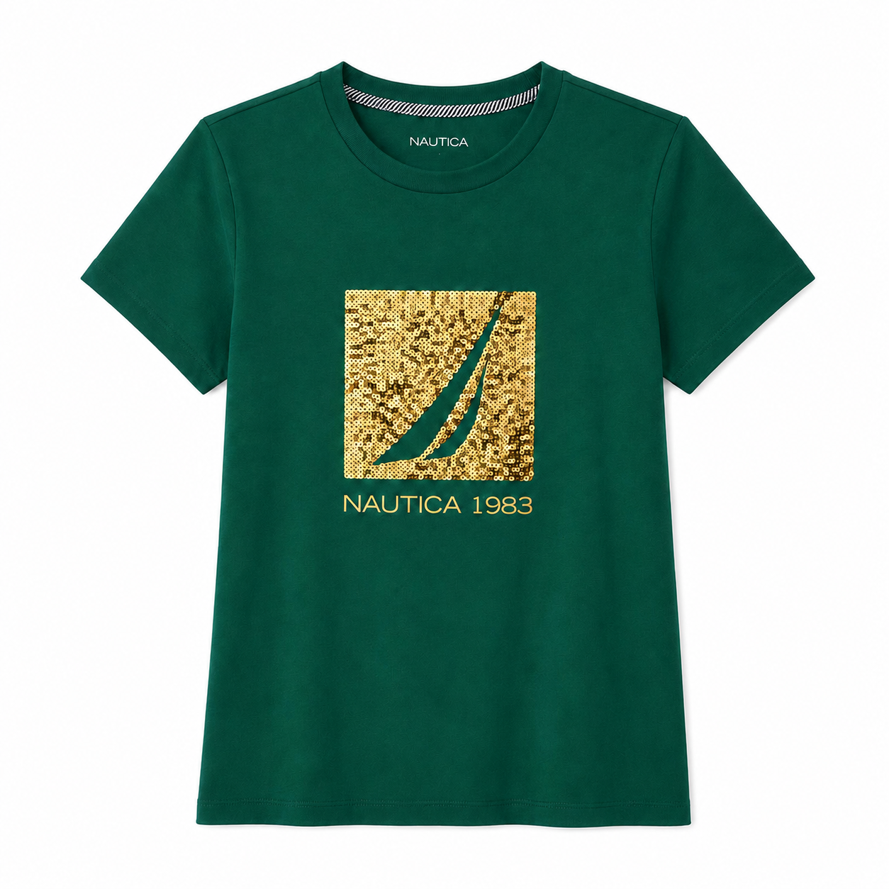 Nautica Sequin 1983 Graphic T-Shirt Women’s