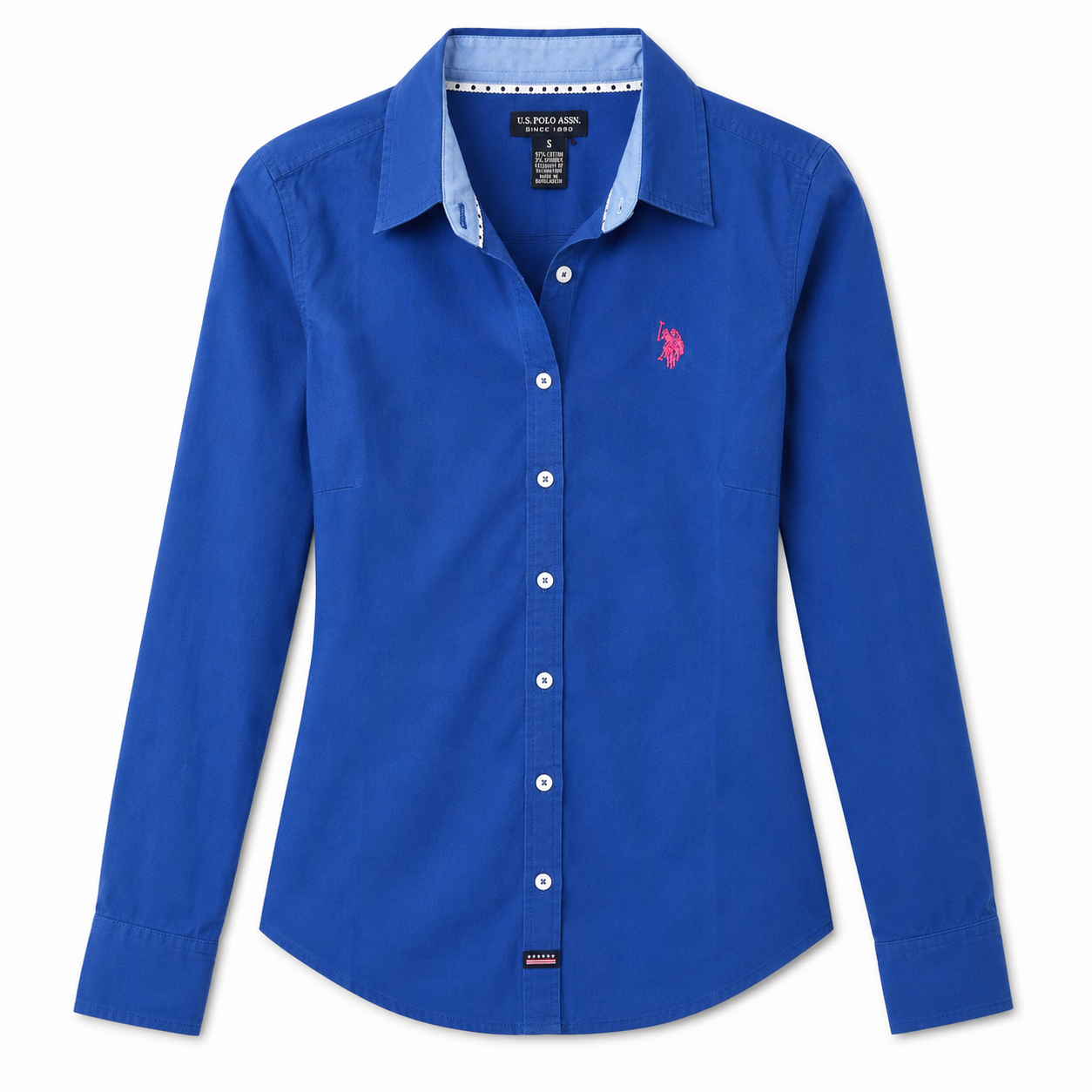 U.S Polo Assn Solid Stretch Poplin Shirt