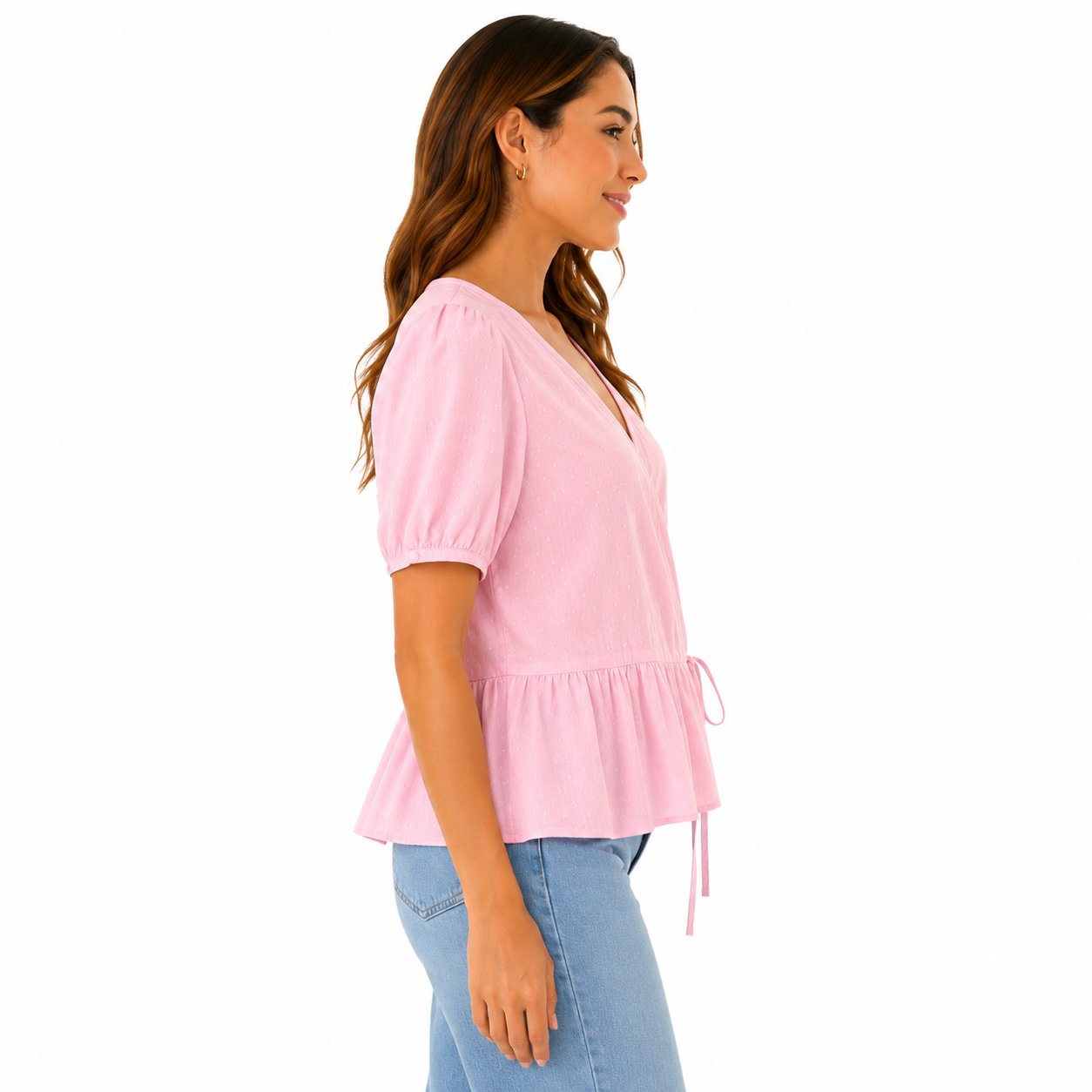 Us Polo Assn blouse Short Sleeve Surplice Top from the brand ⁠