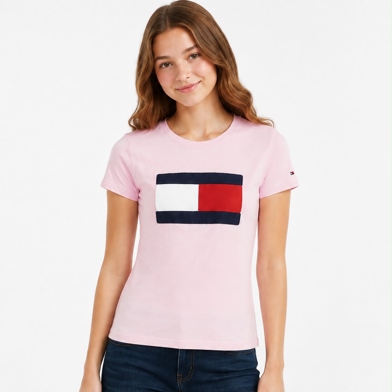 Tommy Hilfiger girls' pink t-shirt