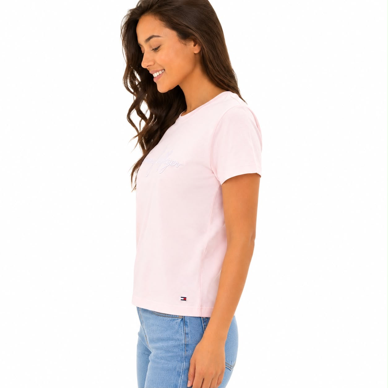 Tommy Hilfiger Embroidered Signature Crewneck T-Shirt
