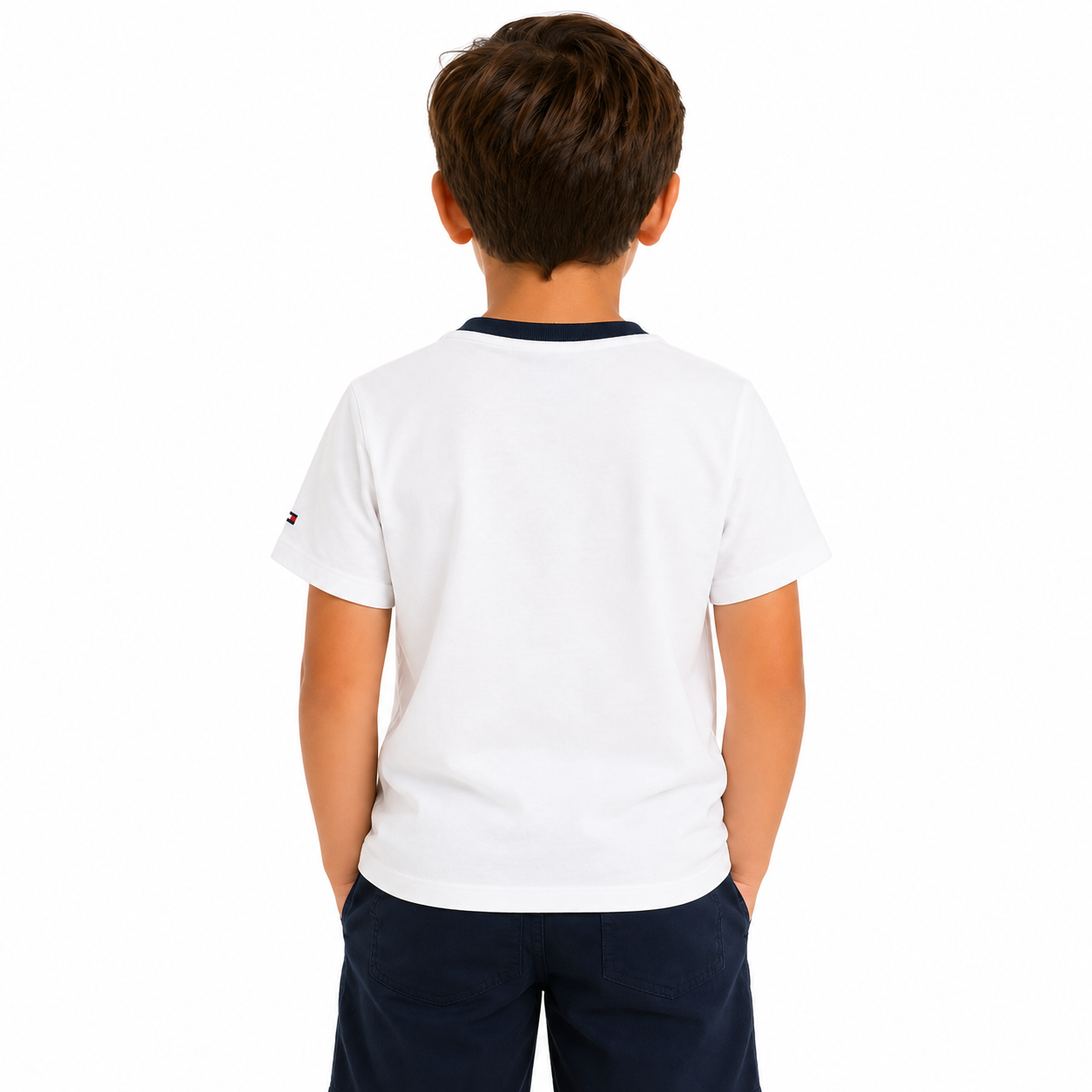 Tommy Hilfiger-Kids' Flag Stripe Logo T-Shirt