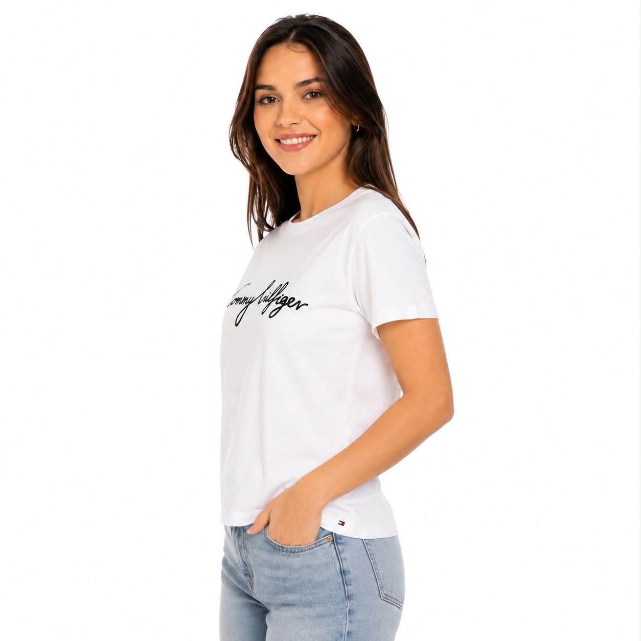 Tommy Hilfiger Embroidered Signature Crewneck T-Shirt
