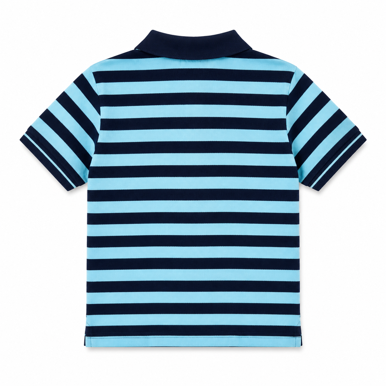 Polo Ralph Lauren boys' blue and navy striped cotton mesh polo shirt