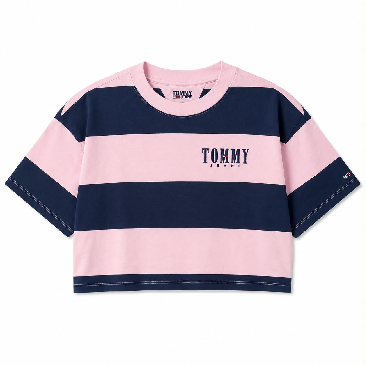Tommy Hilfiger Oversized Crop Authentic 2 Stripe