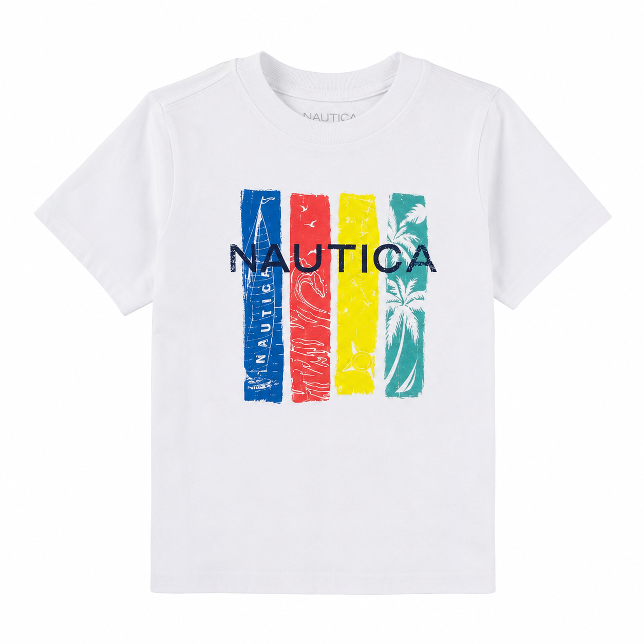 Nautical brand graphic t-shirt for children