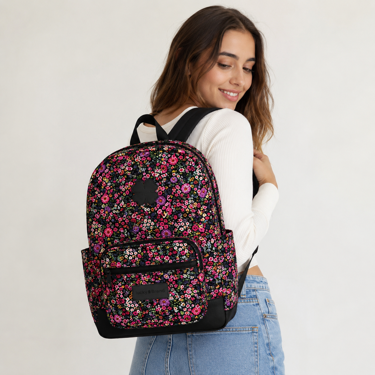 Lucky Brand matte PU backpack