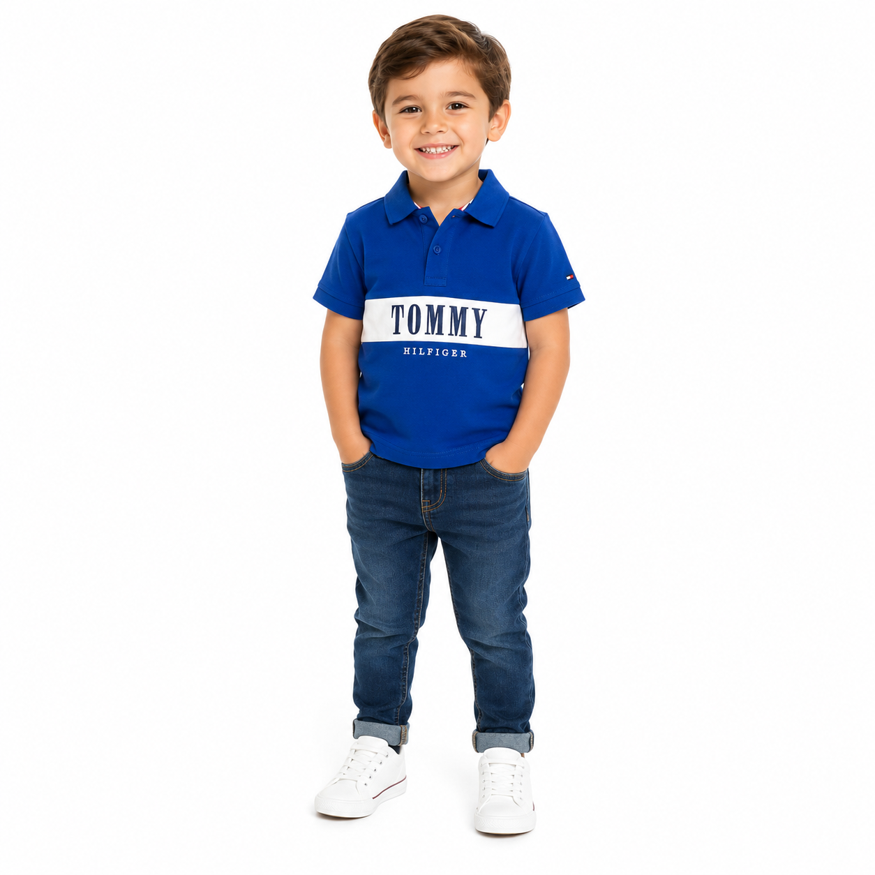 Tommy Hilfiger-Logo Polo Shirt in Cotton