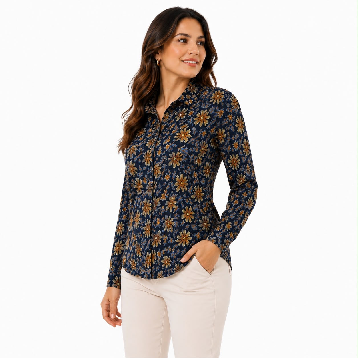Tommy Hilfiger Frosted Floral Print Regular Fit Shirt