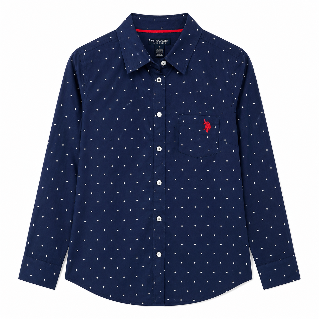 U.S Polo Assn Solid Stretch Poplin Shirt