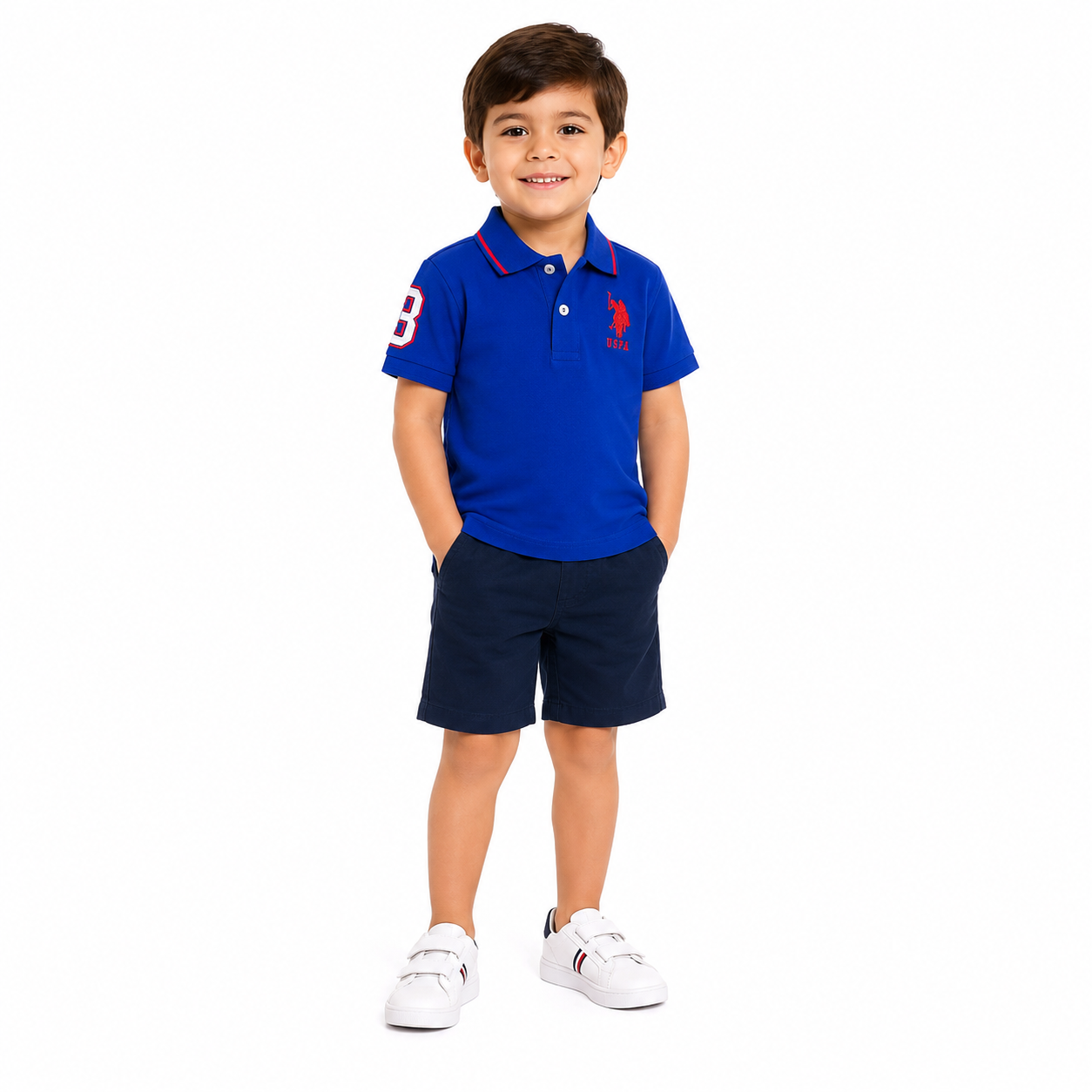 U.S. POLO ASSN- Boys Piqué Polo Shirt