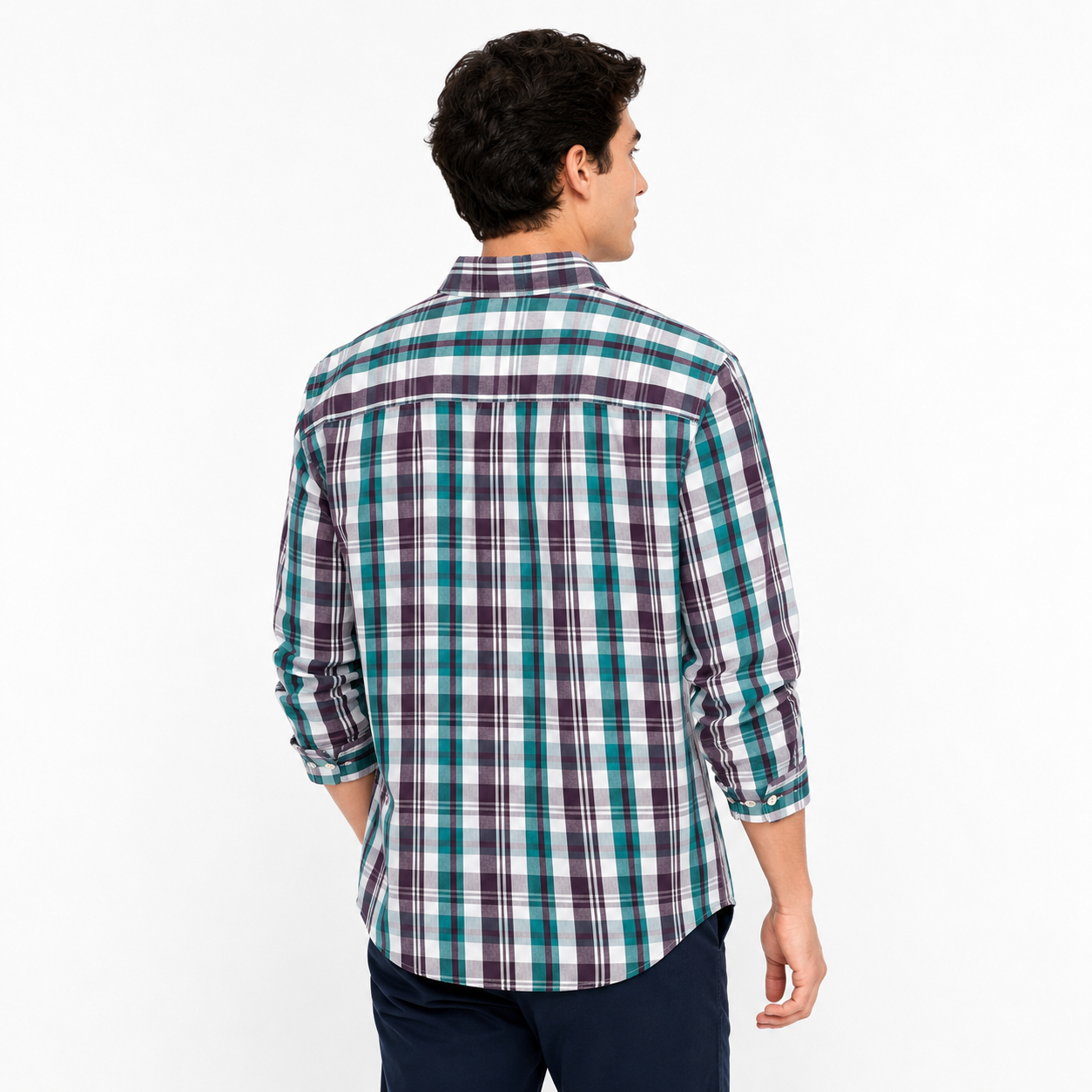 Levi’s Checkered long sleeve casual shirt in green tones
