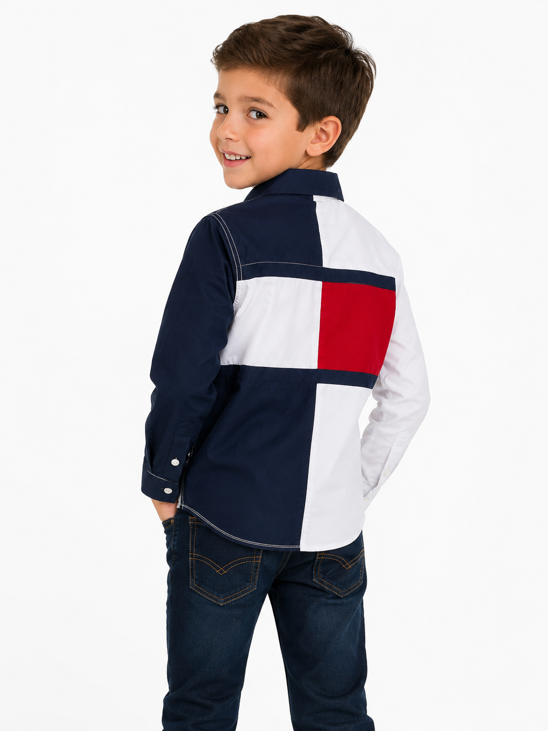Tommy Hilfiger Toddler and Little Boys Classic Tommy Long Sleeve Shirt