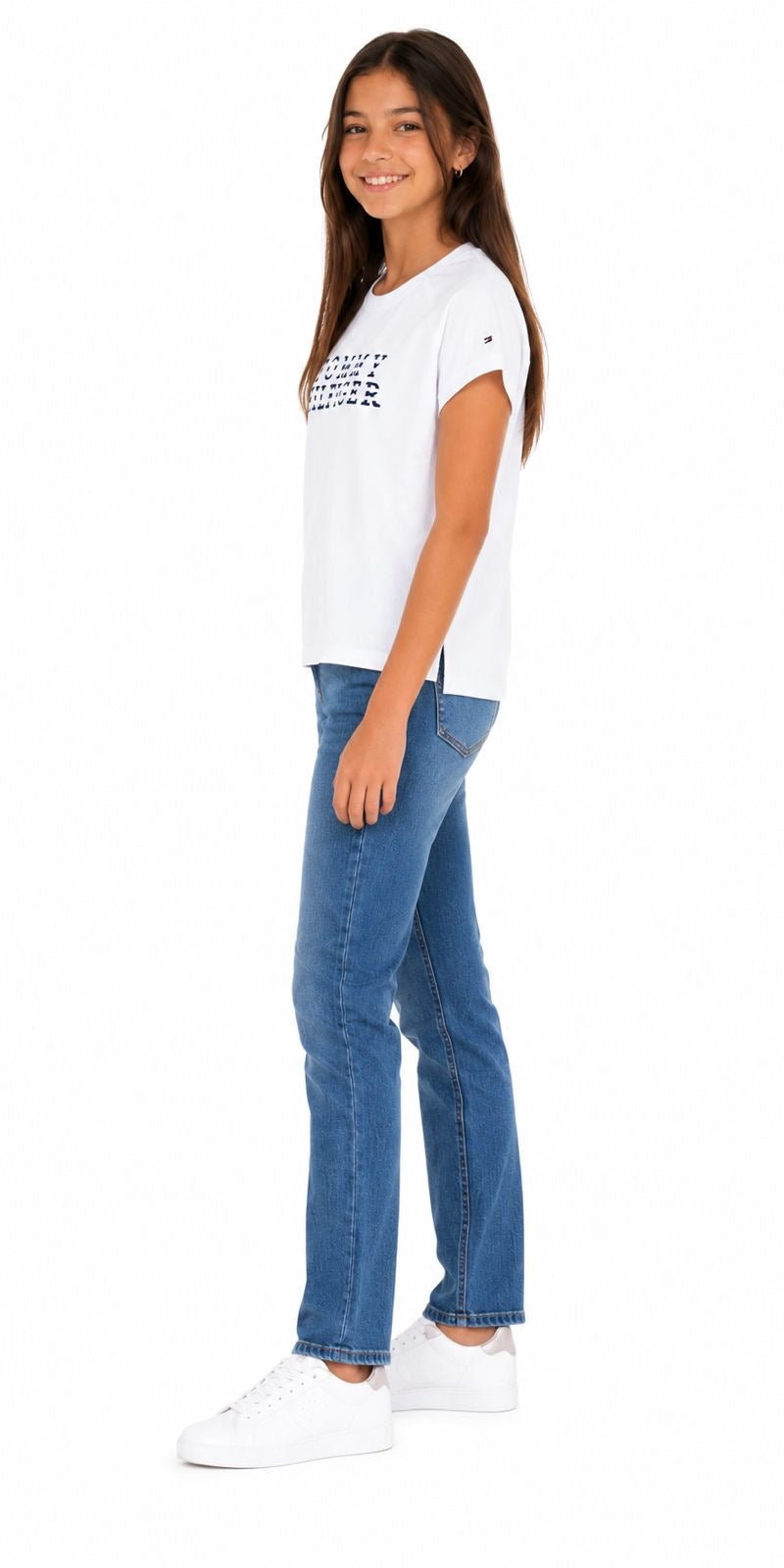 Tommy Hilfiger-Kids' Embroidered Tommy Stripe T-Shirt
