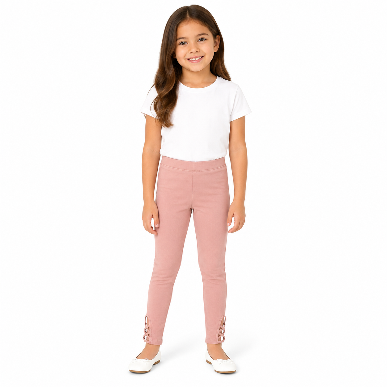Old Navy Ribbed Lettuce-Edge Leggings for Girls