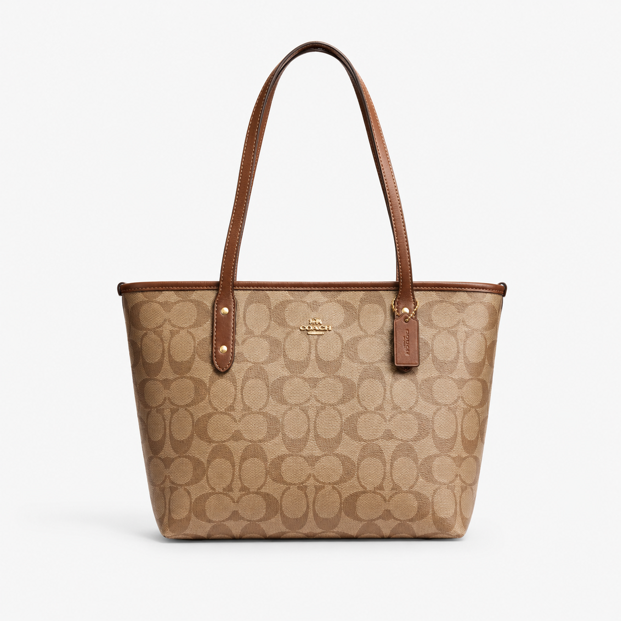 Coach City Tote in Signature Canvas Shoulder Bag