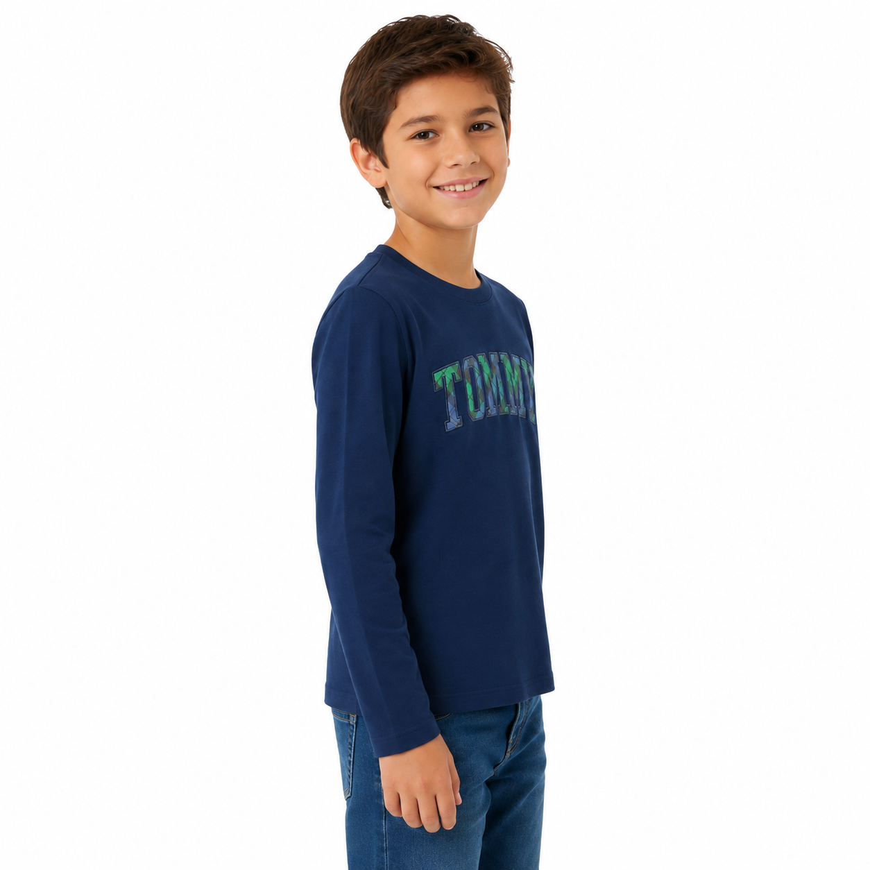 Tommy Hilfiger Kids' Black Watch Tommy Logo T-Shirt