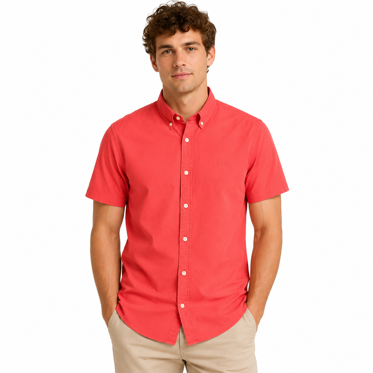 Tommy Hilfiger-Regular Fit Garment-Dyed Oxford Shirt