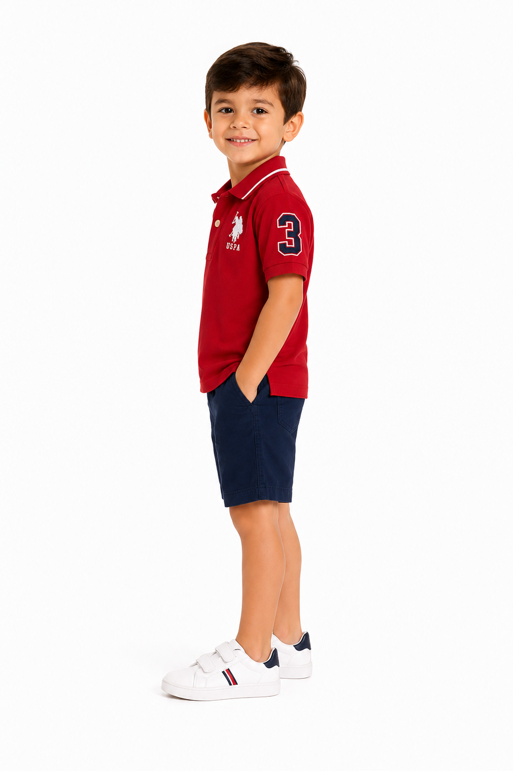 US Polo Assn Boys Pique Solif Polo Shirt
