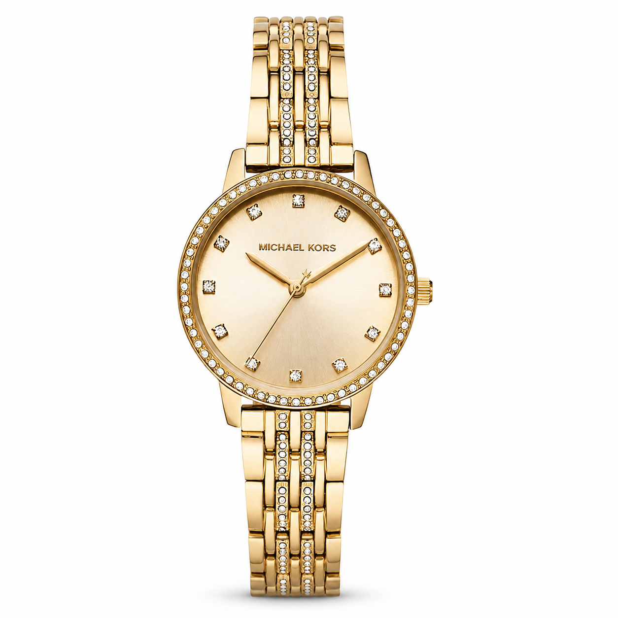 Michael Kors Women's Melissa Gold-Tone Stainless Steel Bracelet Watch