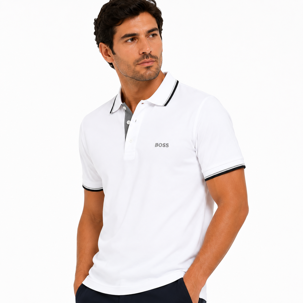 Hugo Boss Paddy Pro - Men's Sports T-Shirt, White, White