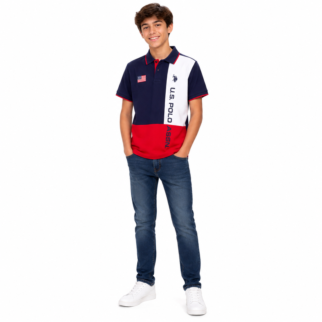 U.S. POLO ASSN- Boys Piqué Polo Shirt