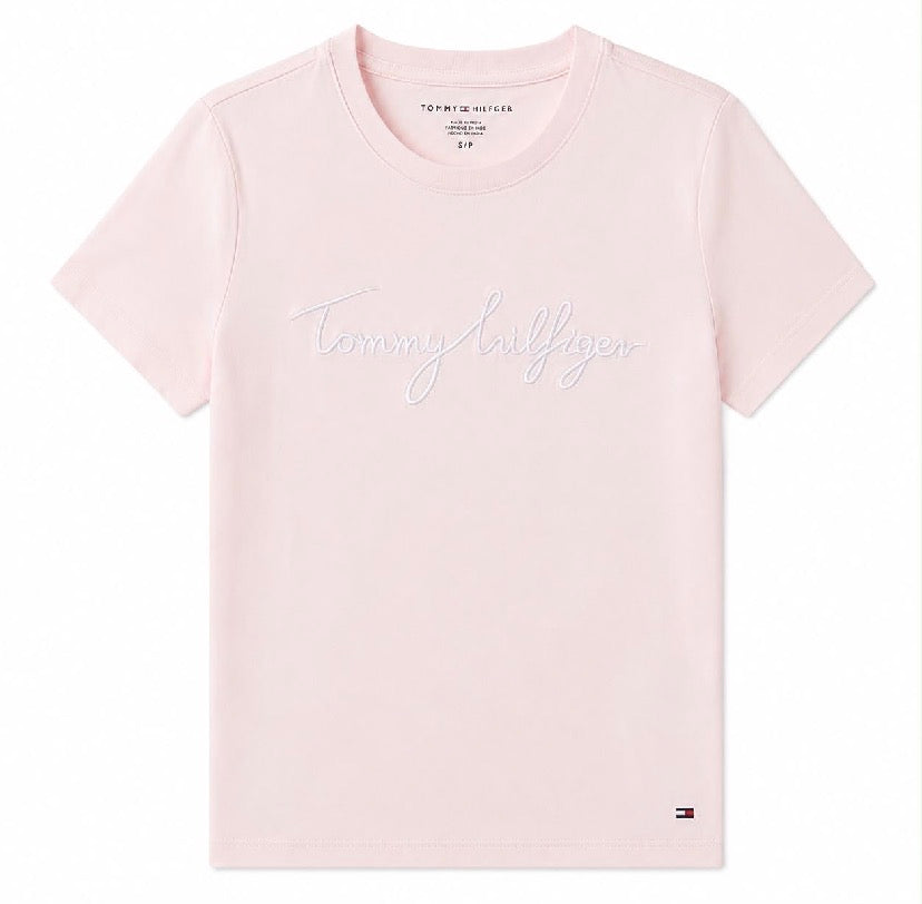 Tommy Hilfiger Embroidered Signature Crewneck T-Shirt