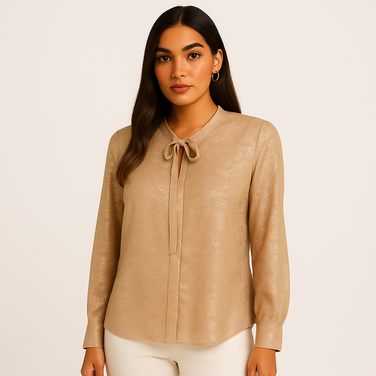 Rachel Zoe Gold Metallic Women’s Blouse