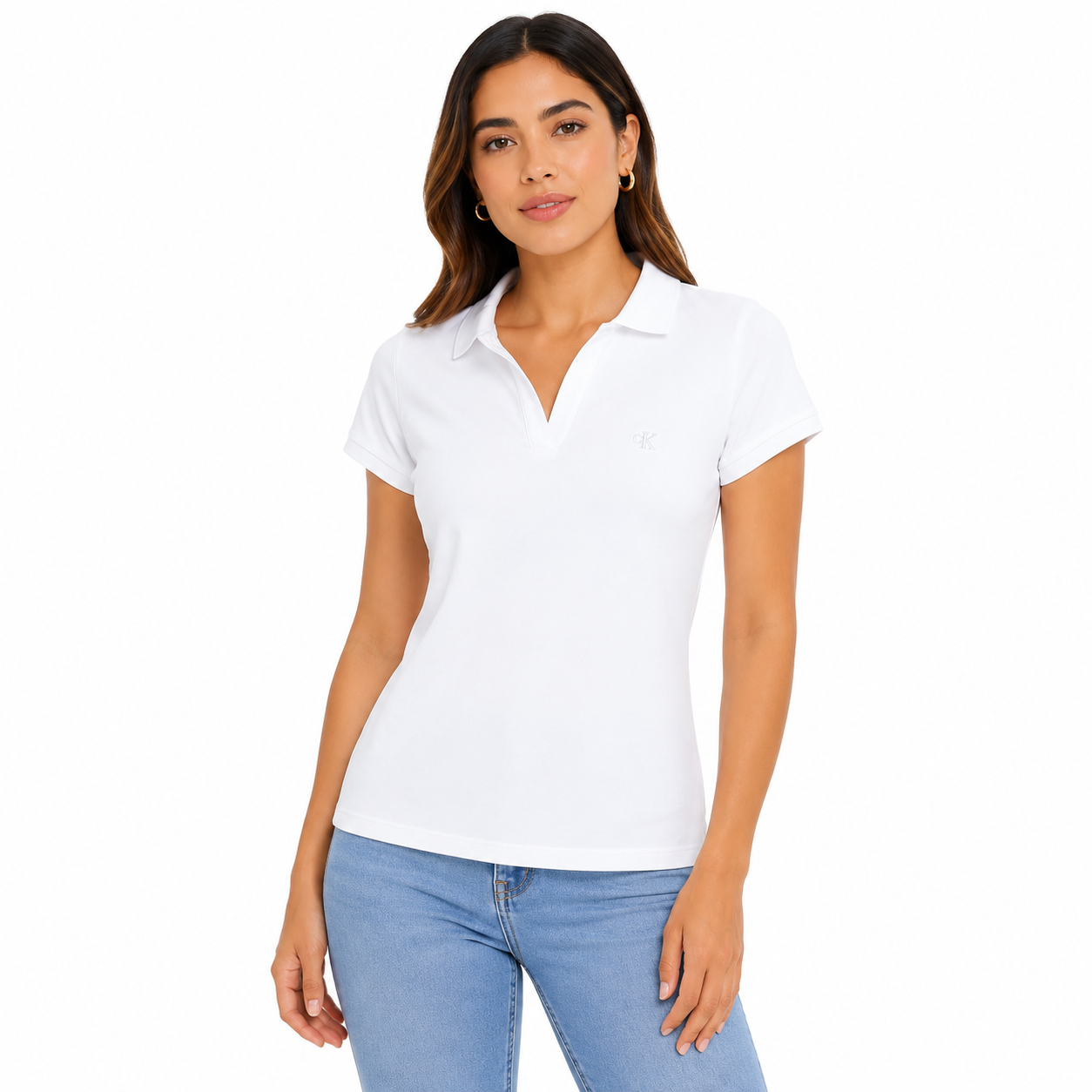 Calvin Klein Golf Katie Open Neck Polo Shirt
