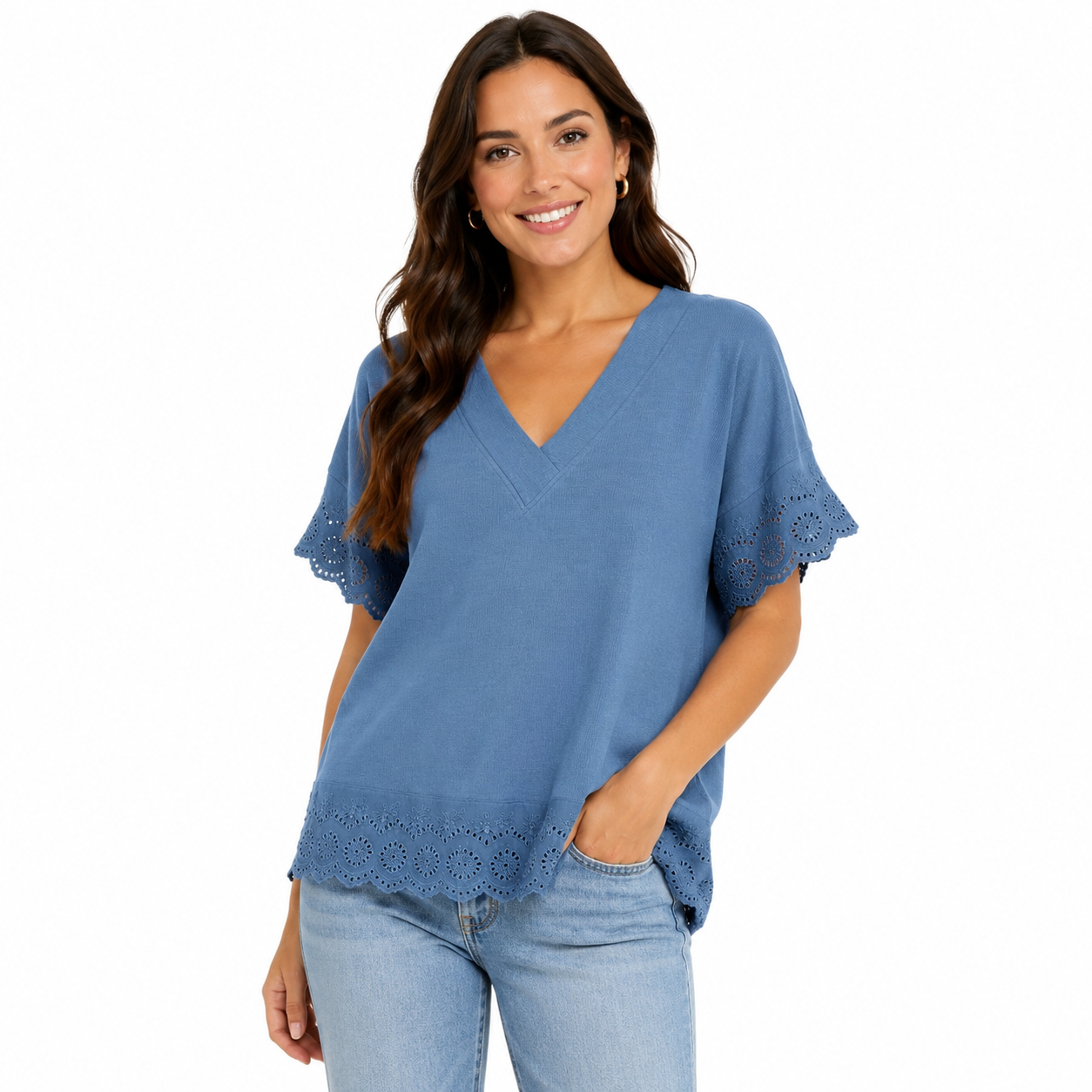 Style & Co Blue blouse Made of lyocell Women’s